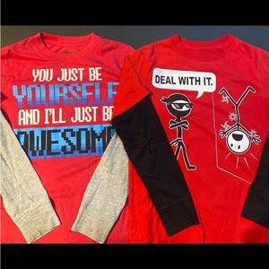 Boys Size Medium Long Sleeve T-shirts